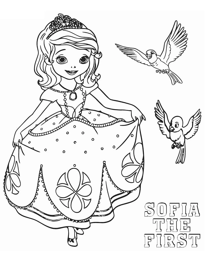 Khám phá bộ sưu tập tranh tô màu công chúa sophia dễ thương cho bé