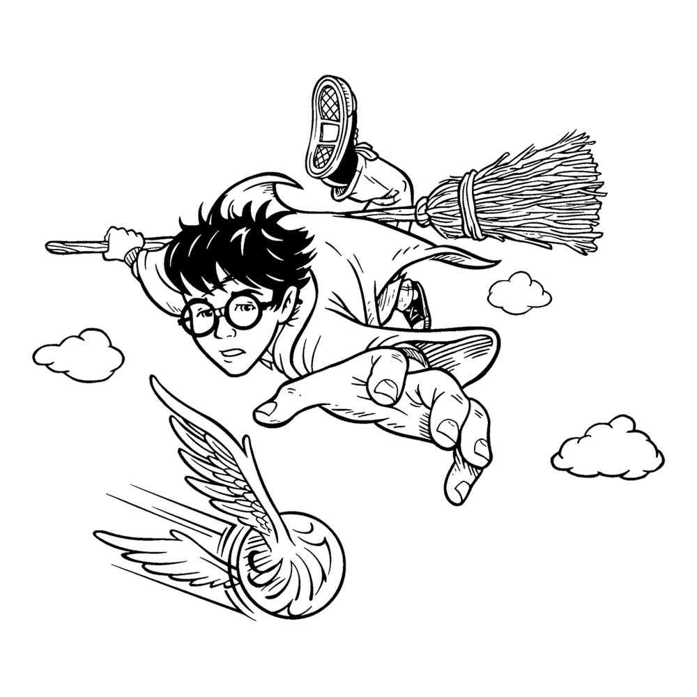 Nhanh tay download tranh tô màu harry potter để tô màu