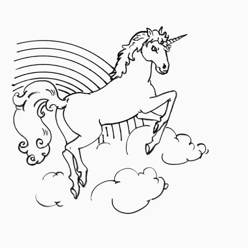 Khám phá sắc màu với tranh tô màu unicorn thú vị