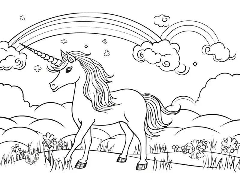 Vẽ vui và sáng tạo với tranh tô màu kỳ lân pony dễ thương