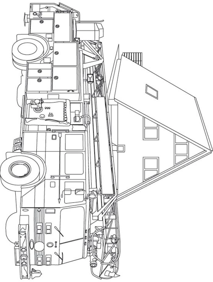 Học cách cứu hỏa qua tranh tô màu xe cứu hỏa dập lửa