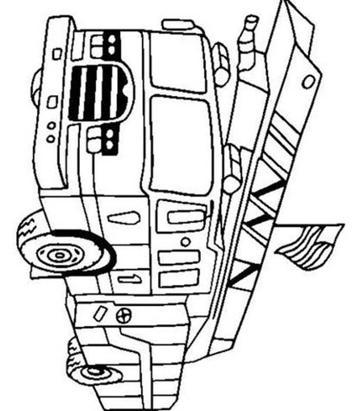 Khám phá hành trình cứu hộ trong tranh tô màu xe cứu hỏa cứu người