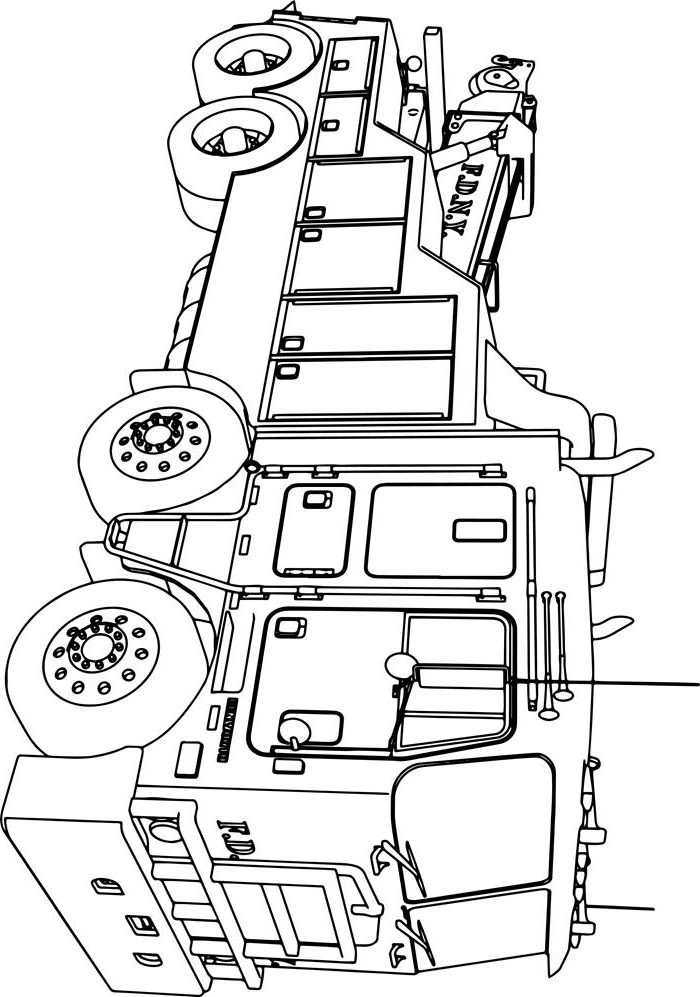 Bé yêu thích giao thông với tranh tô màu xe cứu hỏa và xe ô tô