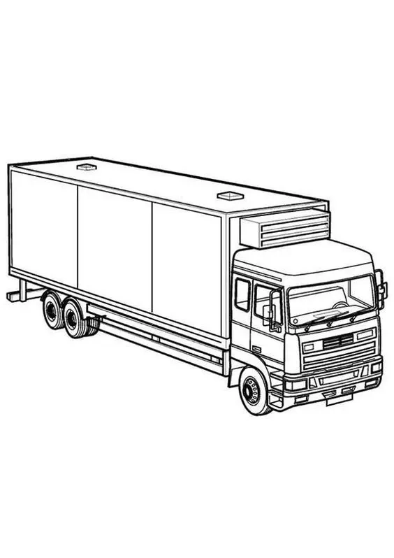 Khám phá niềm vui cùng tranh tô màu xe tải ben cho bé