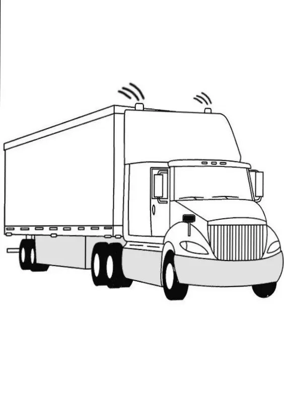Thỏa sức sáng tạo với tranh tô màu xe tải cẩu hấp dẫn