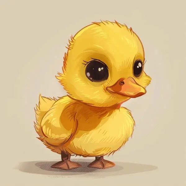 Thỏa sức sáng tạo với hình ảnh vịt chibi dễ thương