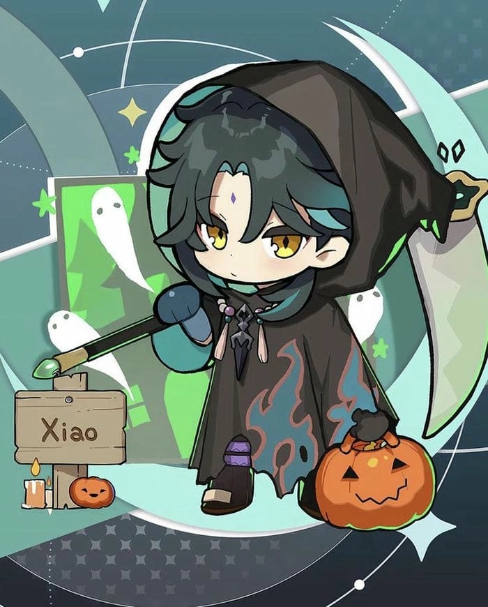 Nhìn ngay xiao chibi cute khiến bạn không thể rời mắt
