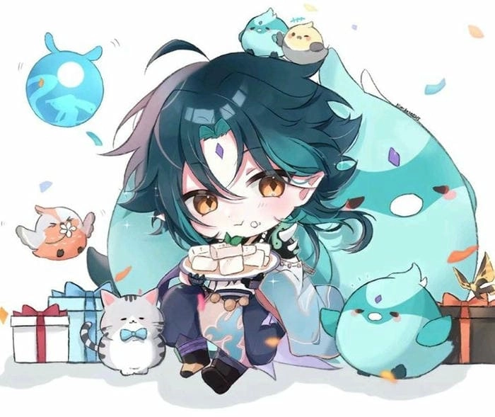 Thưởng thức genshin impact xiao chibi dễ thương nhất