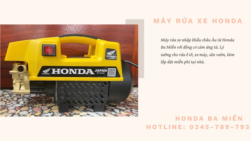 Máy rửa xe nhập khẩu châu Âu hiệu năng vượt trội