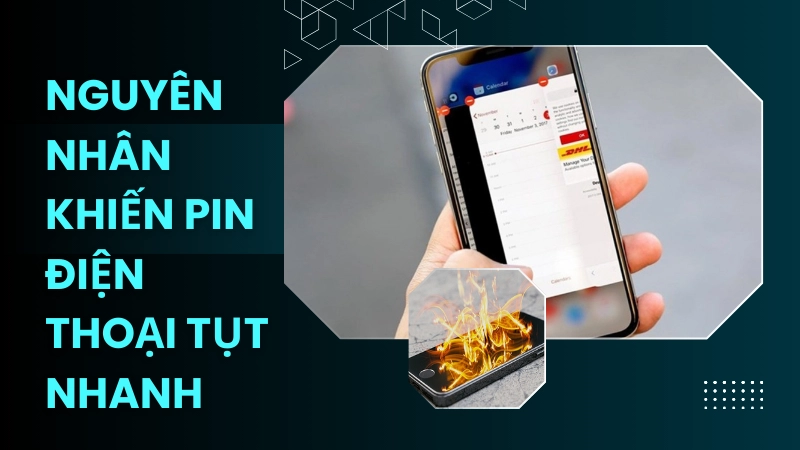 Kiểm tra ứng dụng chạy ngầm làm pin điện thoại tụt nhanh