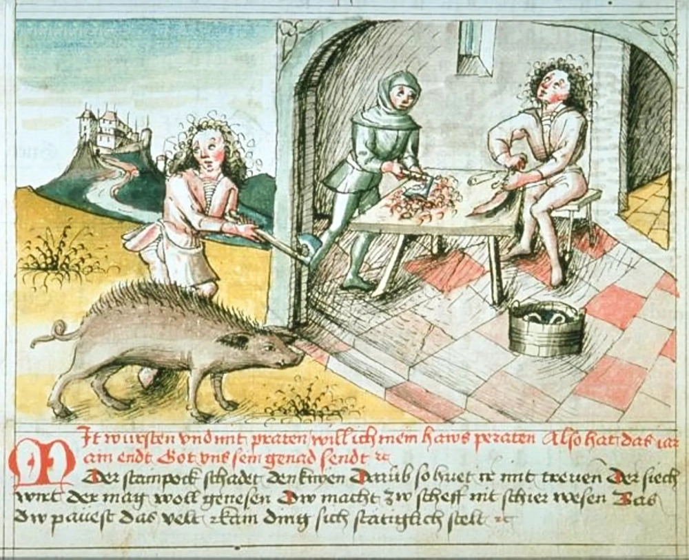 Trang phục hằng ngày của cuộc sống nông nô làm từ vải thô dệt tay