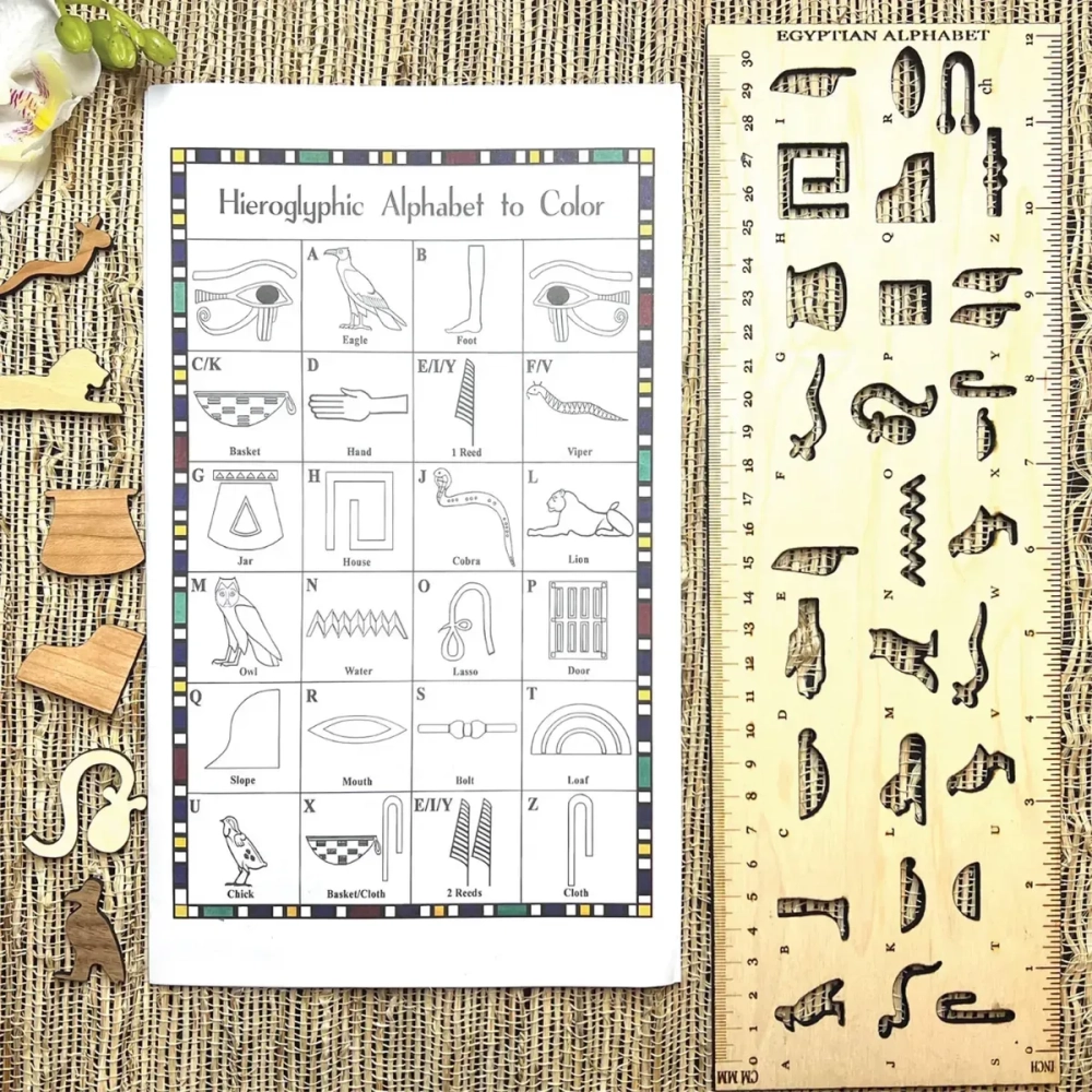 Dòng chữ tượng hình Ai Cập khắc trong lăng tẩm hoàng gia