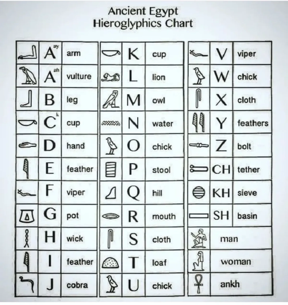 Văn bản chữ tượng hình Ai Cập trên giấy papyrus cổ