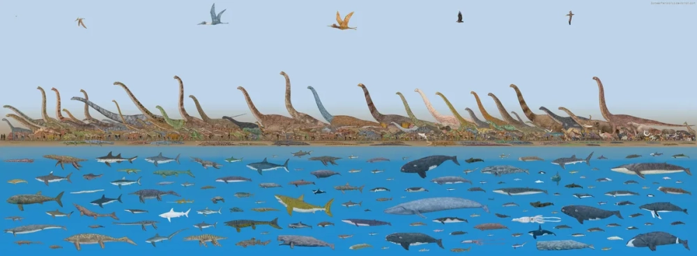 Thằn lằn bay khổng lồ sải cánh trên đỉnh núi