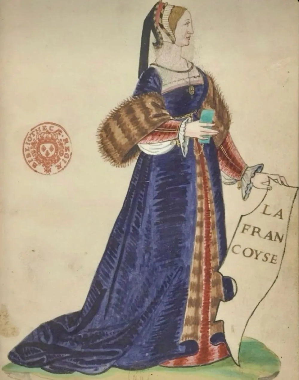 Phụ kiện đi kèm trang phục thời phục hưng như quạt lông vũ và găng tay ren