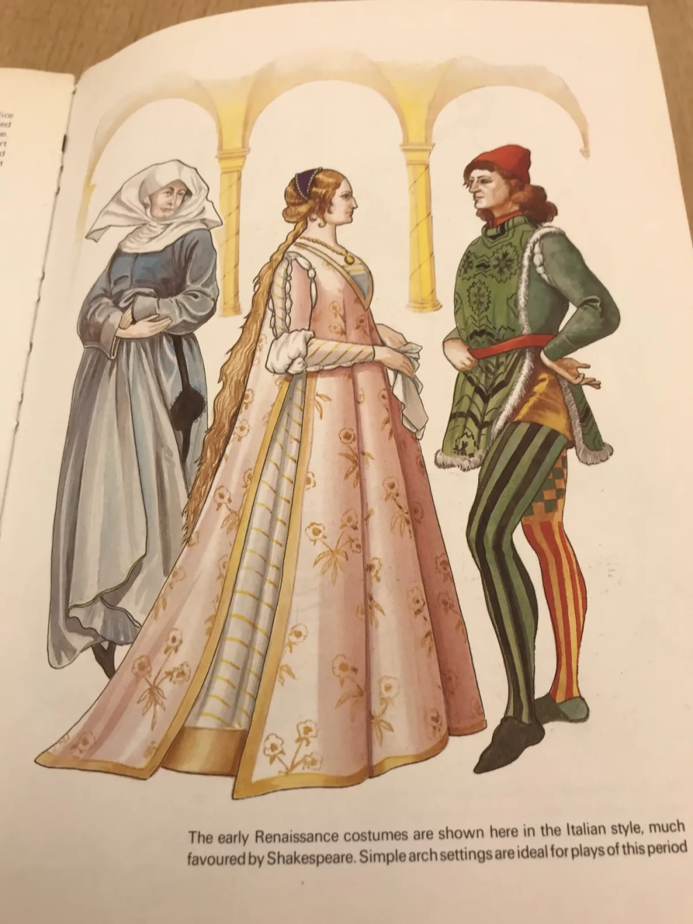 Trang phục thời phục hưng tại Anh và Pháp có sự khác biệt về kiểu mũ